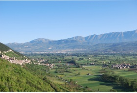 A view of the aquilano valley 